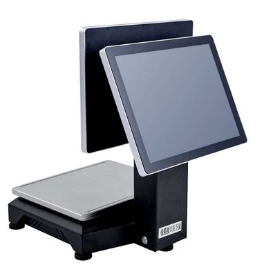 15,1 Zoll LCD-Touch Screen PC-Kassierer mit dem Wiegen von Funktion