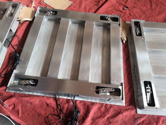 1.5x2m elektronische gebürstete Plattform-Skala Edelstahl-3T