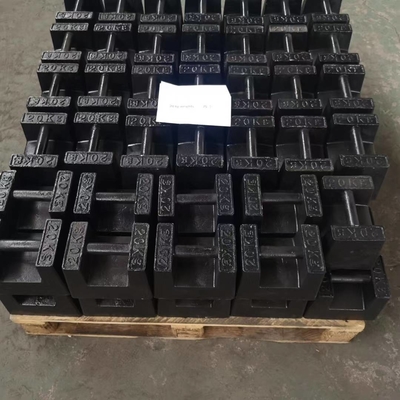 OIML-Standard stapelbares 20kg Roheisen-Gewichte für Kran-Block-Gewicht